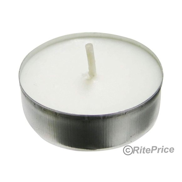 50PCS (1 Pack) Tealight Unscented White Candles 2.5 Hour Burn Time Dripless -New - Picture 3 of 11